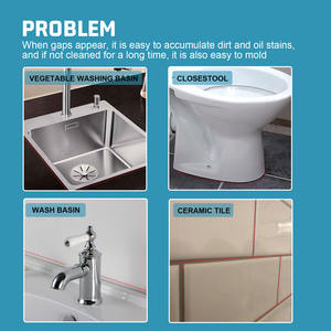 Logo personalizzato porcellana pulitore e calafataggio liquido parete del bagno e pavimento di piastrelle di riparazione per acciaio di plastica fango - Product Image 4