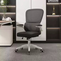 Chaise de bureau ergonomique moderne à dossier en maille, pivotante, avec accoudoirs 3D réglables, soutien lombaire réglable, respirante, pour travaux informatiques