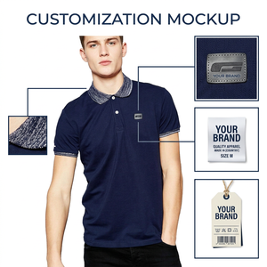 เสื้อโปโลผู้ชายผ้าปิเก้ 200 GSM ผ้าฝ้ายผสมสแปนเด็กซ์ คอปกแจ็คการ์ด รับผลิตโลโก้ตามสั่ง แบรนด์ส่วนตัว - Product Image 4