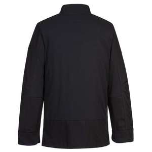 PORTWEST - C835BKRM Surrey chefs chaqueta negra-EAN 5036108354856 CHEFS AND FOOD INDUSTRY WORKWEAR - Product Image 2