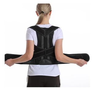 Professional Pain Relief <b>Back</b> <b>Brace</b> <b>Back</b> Support Belt Breathable Adjustable Posture Corrector for Men Women - Product Image 1