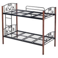 Lit superposé en fer moderne - Durable et écologique pour chambre à coucher, école, appartement