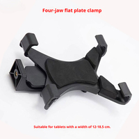Support pliable pour tablette avec rotation à 360 degrés, pince à 4 griffes pour téléphone portable, caméra d'action, diffusion en direct