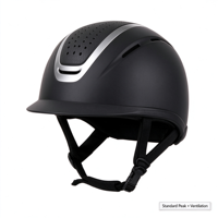 Casque d'équitation Peak Horse Rider pour saut d'obstacles et dressage, coque ABS, doublure EPS, norme de sécurité, fournisseur en gros d'équipements équestres