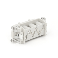 Connecteur industriel à usage intensif HSB série 35A Borne à vis femelle à insertion à courant élevé à 6 broches avec boîtier en PC durable