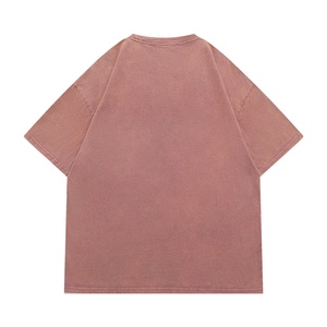 เสื้อยืดแขนสั้นผ้าฝ้ายเนื้อหนา ลายพิมพ์นามธรรมทันสมัย ดีไซน์ทำสีซีดแบบวินเทจ ปรับแต่งสีได้ ไม่เป็นขุย - Product Image 5