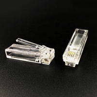 Connecteur modulaire RJ11 mâle à corps long 6P4C, L=32,8 mm, prise téléphonique Cat3, bronze phosphoreux, 1000 pièces/sac
