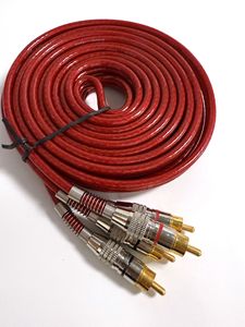 Câble audio 2RCA mâle-mâle, double blindage, plaqué or, haute fidélité, pour amplificateur, haut-parleur RTS - Product Image 1
