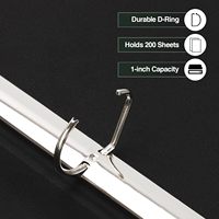Marron 8.5x11 pouces lettre A4 taille Pu fantaisie vieux fichier dossier organisateur de documents relié Vintage cuir 3 d O Ring Binder