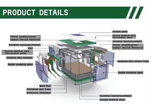 Personalización Modular de lujo para el hogar Casas de contenedores de cápsulas espaciales impermeables y casas de acero prefabricadas móviles listas para enviar - Product Image 5