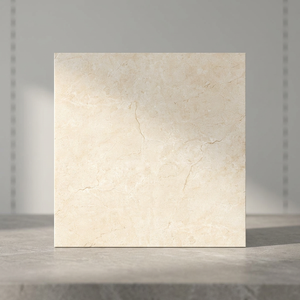 Britton Bianco 24x24inch Glazed Porcelain Tiles White Grain Marble Effect Modern Interior <b>Flooring</b> - Product Image 3