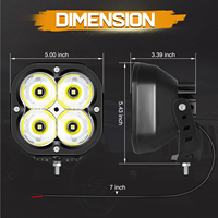 Barres lumineuses modulaires à LED 160W New Condition Driving Light pour les voitures tout-terrain 4x4 Auxiliary Car Lighting