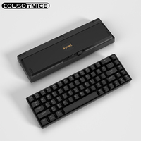 RK68 65% Keyboard Mekanik Nirkabel Bluetooth 5.0/2.4GHz Mode Ganda 68-Key Linear Pink Switch Hot Swappable Gaming Keyboard