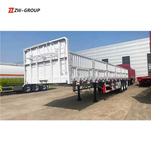 ZW Group 3/4 Axle Sidewall Trailer 40FT Container Sidedrop Semi Trailer Aparador Remolque a la venta - Product Image 4