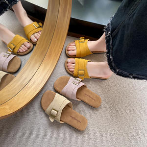 Nouveau Design Sandales Plates à Bout Ouvert en PU pour Femmes, Été et Printemps, Idéales Plage, Intérieur et Extérieur - Product Image 3