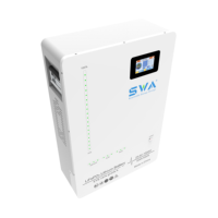 Batterie au lithium LiFePO4 25,6 V 100 Ah, pack de batteries murales pour stockage d'énergie solaire, BMS intelligent, Bluetooth, protection IP52, durée de vie de 6000 cycles