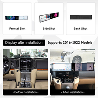 Écran LCD double 12,3 pouces ZWNAV pour Toyota Land Cruiser 2016-2022, mise à niveau Android 13, Carplay, autoradio, GPS, navigation, WIFI