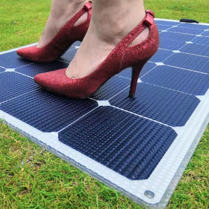 Panel Surya Fleksibel PHOEBUS 160W 25V Sunpower Efisiensi 25% Garansi 2 Tahun Sel Surya Bifacial Kotak Sambungan IP68 CE - Product Image 1