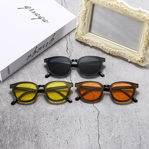 Lunettes de soleil polarisées Gm unisexes, verres jaunes, monture TAC, protection UV400, style petite monture, emballage en boîte - Product Image 3