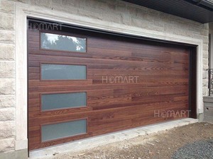 住宅用エネルギー効率の良い自動住宅用アルミニウムガラス断面ガレージドア - Product Image 5