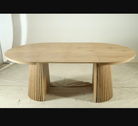 Ensemble de table à manger extensible en bois moderne pour la maison, l'hôtel et la villa