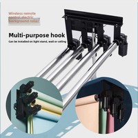 Support motorisé sans fil pour fonds de scène, télécommandé, pour films et télévision, options multi-axes, support de lumière montable mural/plafond, en plastique, fabriqué en Chine