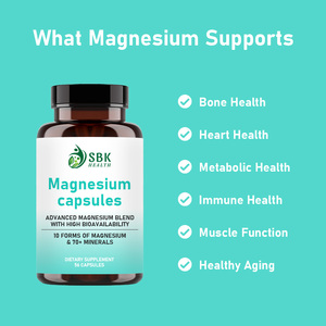 High Quality Magnesium Capsules with Concentrated Seawater Minerals Better Exercise Recovery Citrate balanced Capsules - Product Image 2