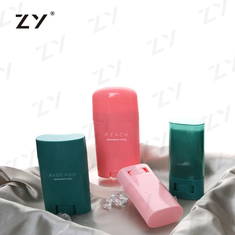 Envase vacío ovalado respetuoso con el medio ambiente, frasco desodorante de 30G, 50G, 75G