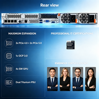 Analyse de données, informatique en nuage, virtualisation, serveur en rack 1U, double processeur AMD EPYC SR645 V3 pour centre de données HPC d'entreprise
