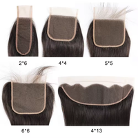 Penjualan terlaris 4x4 5x5 6x6 13x4 13x6 Swiss HD renda Frontal penutupan transparan ekstensi rambut kualitas tinggi penutupan rambut