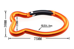 Xinrunjin logotipo personalizado impresión Digital aleación forma de pez mosquetones marcas al aire libre regalos corporativos evento Tradeshow llavero - Product Image 3