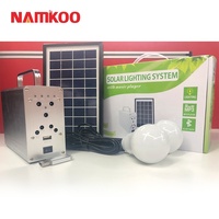 Portable Mini Rechargeable Éclairage À La Maison Système D'énergie Solaire pour Petite Maison Intérieur Extérieur Solaire LED Jardin NK-TYND3W