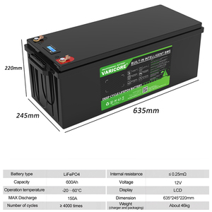 Batería de Litio-Hierro-Fosfato de 12v 600Ah para Carrito de Golf, Baterías Solares y Eólicas Fuera de la Red VariCore - Product Image 3