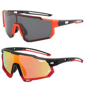 Óculos fotocromático esportivo polarizado, óculos para bicicleta mountain bike mtb uv400