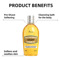 Minyak mandi pembersih Pancuran minyak mandi nutrisi minyak Almond manis Untuk penghilang rambut pelembut