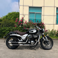 Moto Scrambler Rétro Classique Vintage Cafe Racer Moto de Rue Tout-Terrain Dual Sport