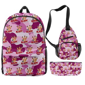 Mochila Impermeable con Diseño de <span class=keywords><strong>Anime</strong></span> para Hombre y Niño, para Viajes al Aire Libre, con Logotipo Personalizado, Juego de 3 Piezas - Product Image 1
