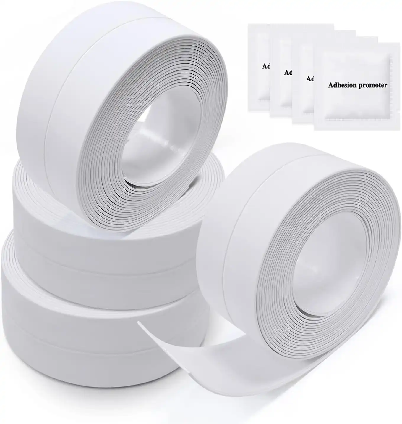 butyl adhesive tape strip self-adhesive waterproof shower floor wall white kitchen bathroom protective film