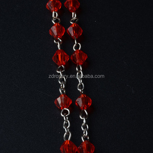 <span class=keywords><strong>Venta</strong></span> caliente crucifijo collar de plástico barato católica Chapelet al italiano <span class=keywords><strong>Rosario</strong></span> para Iglesia regalo - Product Image 3