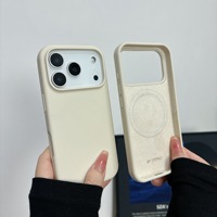 Étui de protection d'appareil photo ELGZ en silicone à couverture intégrale antichoc pour 15/16 Pro Max avec design magnétique