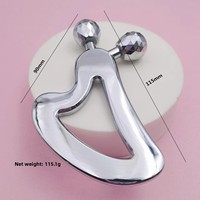 Nouvel appareil de beauté à rouleau en forme d'escargot, planche Gua Sha pour le visage, bâton de massage facial en alliage de zinc pour le lifting