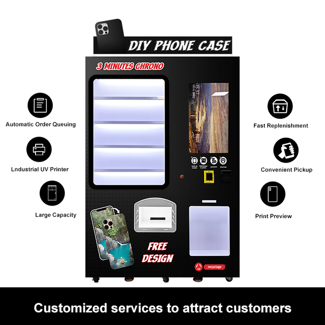 Self-Service Mobile Phone Case Printing Kiosk for Arcade and Event Venues High Traffic