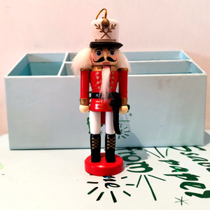 Figuras de Soldados Cascanueces de Madera, 5 Piezas, Adornos Navideños Bonitos, Artesanía, Decoración del Hogar - Product Image 2