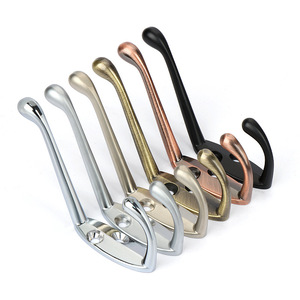 Zinc Alloy Wall <b>Hooks</b> Rectangle Shape Wardrobe Coat <b>Hook</b> Easy Install Bedroom Living Room Use - Product Image 1