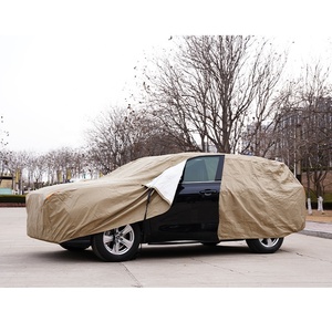 <span class=keywords><strong>Housse</strong></span> de protection complète universelle en Polyester pour voiture Suv, berline, Uv, anti-poussière, 100%, imperméable - Product Image 1