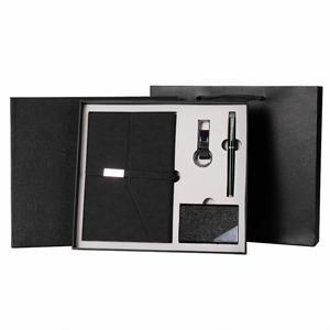 Business Gift Box Set Magnetic Clip PU Notebook Business Card Holder Metal <b>Pen</b> High Quality Enterprise Customization LOGO - Product Image 1