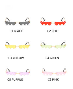 <span class=keywords><strong>Gafas</strong></span> de <span class=keywords><strong>Sol</strong></span> Keloyi de Moda para <span class=keywords><strong>Adolescentes</strong></span>, Universales, con Degradado, para Hombre y Mujer, Lentes de Colores Brillantes, Montura Invisible, Forma de Corazón - Product Image 2