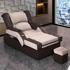 Canapé de massage des pieds Longyu, fauteuil de massage électrique pour spa, salon de beauté, soins des ongles, avec soutien du dos et fonction de massage des jambes - Product Image 1