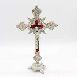 2025 Новый христианский горький Иисус католический крест стоящий офисный автомобиль украшения распятие стены - Product Image 6