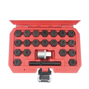 22pcs Anti-Theft Screw Sleeve <strong>Removal</strong> Install Socket <strong>Wheel</strong> Lock Lug <strong>Nut</strong> <strong>Locking</strong> Key Socket Set for BMW - Product Image 2